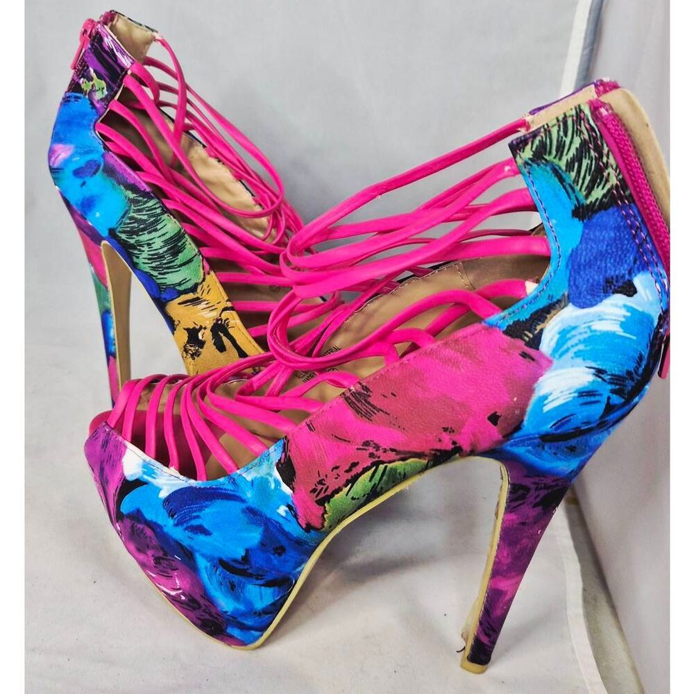 Wild Rose Platform heels